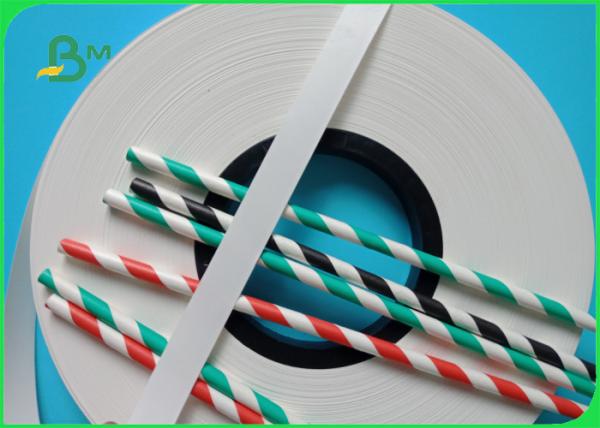 Moisture Proof Straw Wrapping Paper Roll Biodegradable For Making Beverage Straw