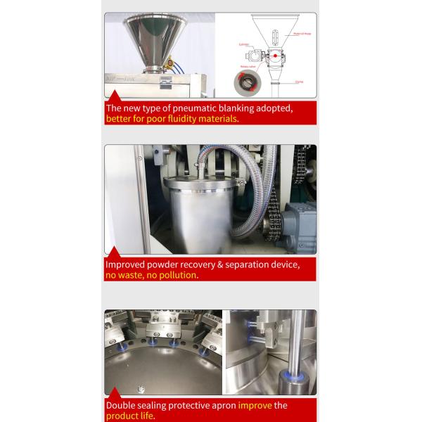 NJP 800 Capsule Powder Filling Machine Automatic Pharmaceutical