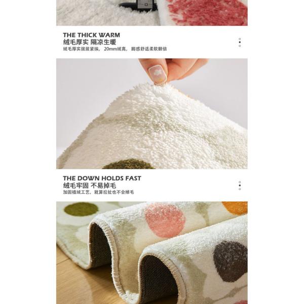 Половики района спальни светлого роскошного сметанообразного половика ковра пола незаконные