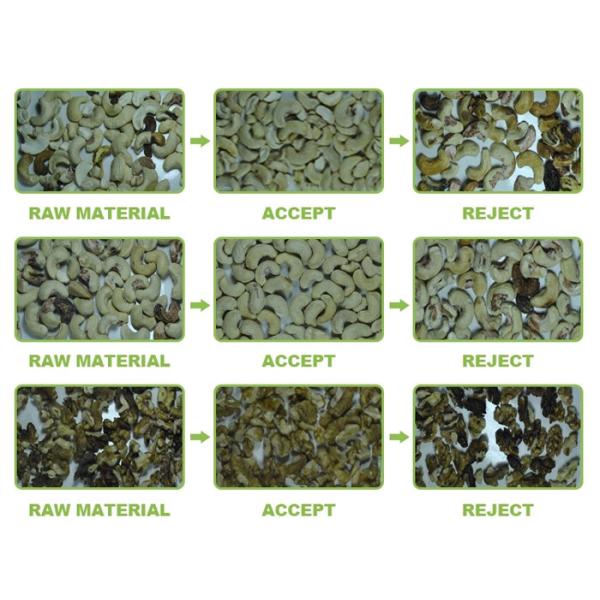 High Stability CCD Pistachio Nuts Color Sorter With LED Optical Design System