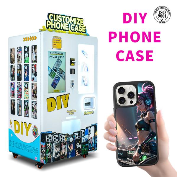 Vendeuse de boîtiers de téléphone industriels de grande capacité 360 PCS / jour Vente avec affichage en cristal ondulé de 32 pouces