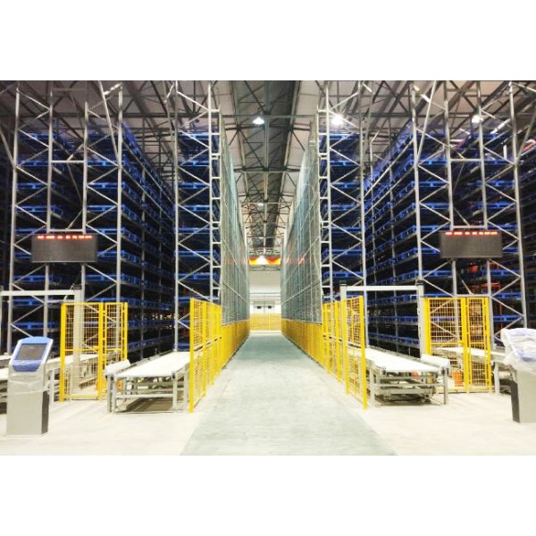 Single Deep pallet Stacker Crane ASRS, Floor Supported SRM(Storage Retrieval Machine), Automatic Storage And Retrieval System,Automation Logistics Warehouse