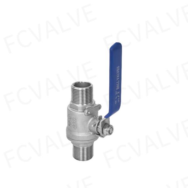 2PC M/M Threaded Stainless Steel 304 Ball Valve with Floating Ball Customized Request