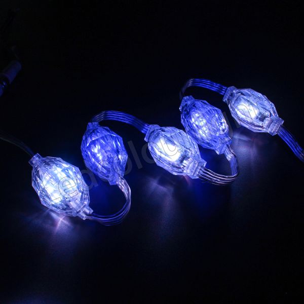 IP66 Outdoor 35mm 3D Diamond LED String Light with DMX512 RGB Pixel Control