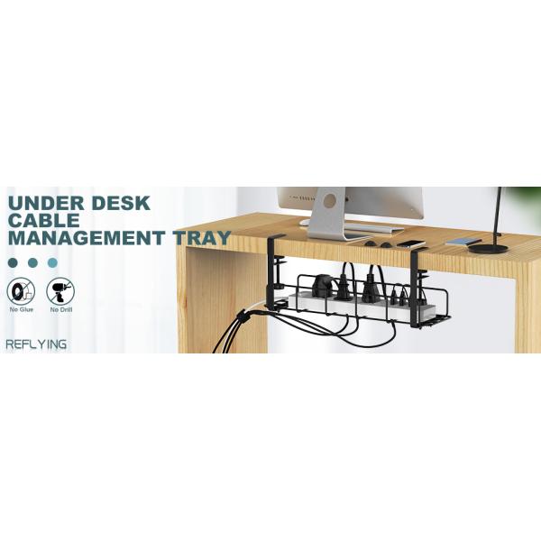 Нет сверла стальной сетки кабельного организатора под столом кабельного канального стола для легкого доступа кабеля