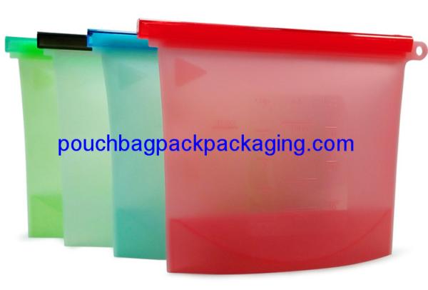 Silicone Food bag, Fresh vegetable Seal packing Bag, heat Resistant Food Storage Bag Contain 1500 ml