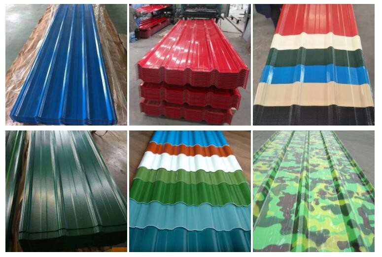 EN 10346 PPGI CGCC Pre покрасил рифленое покрытие цинка листа 40g/m2-180g/m2 Gi