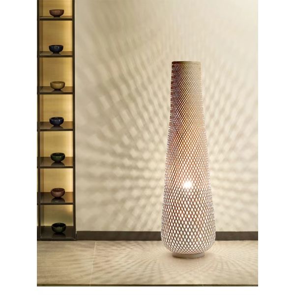 Bedroom Bedside Lamp Tea Room Japanese E27 Weave Bamboo Floor Lamp(WH-MFL-216)