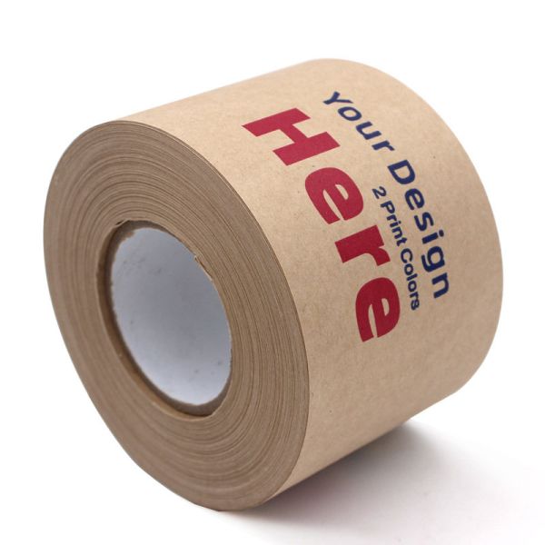 Custom Logo Printed Packaging Packing Customized Kraft Paper Custom Packing Tape With Logo Printing 4Cm 4713