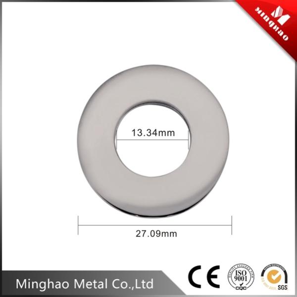 Hot sale nickle metal plating eyelet for bag parts,13.34*27.09mm