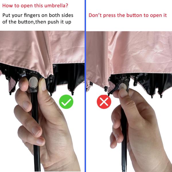 Sun Protection Lightweight Small Pocket Umbrella with Protective Cover 90cm Open Diameter