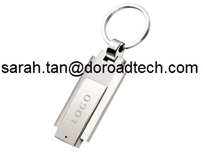 China OEM Free Company LOGO Printed Promotional Gift Metal Rotator USB Flash Drive