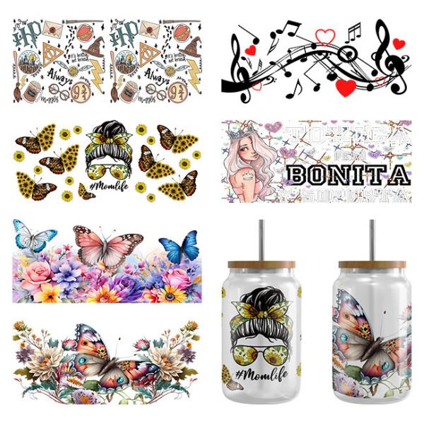 0.1mm Removable Printable UV DTF Cup Transfer Paper For Glass