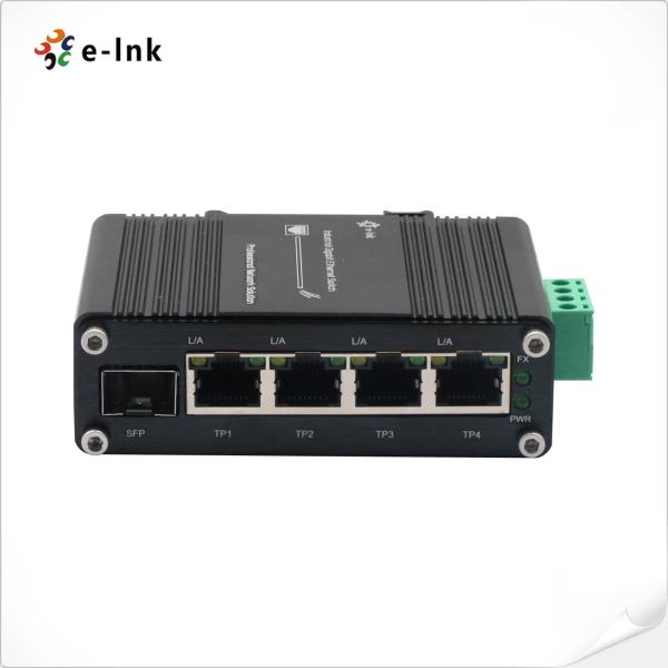 Micro porto industrial 10/100M SFP do interruptor 4 dos ethernet do gigabit RJ45