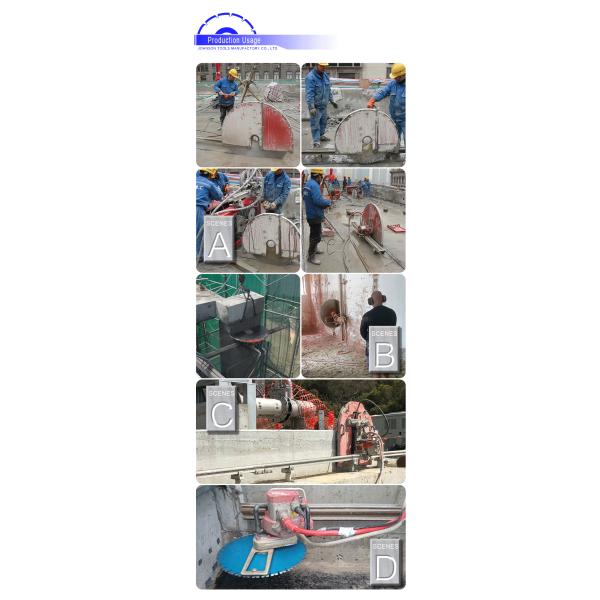 la coupe de 800mm Diamond Wall Saw Blades For a renforcé concret