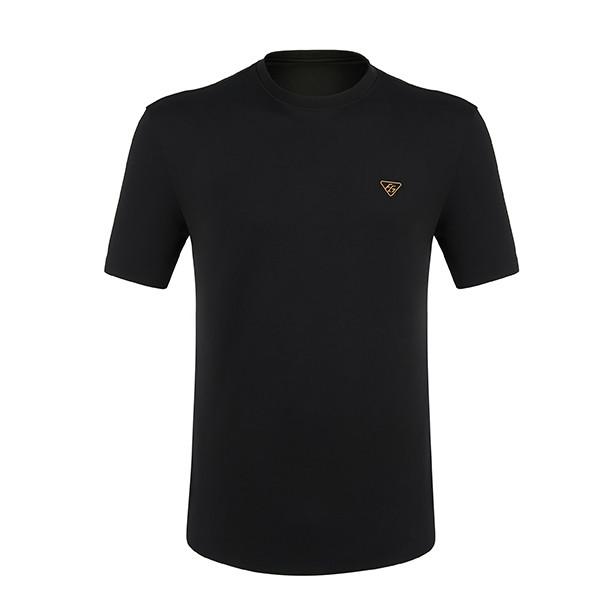 Cotton Crewneck Custom Men'S T Shirts Anti Shrink Printed 230gsm