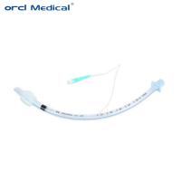 Tubes endotrachéales jetables pour un usage médical en PVC, déballées et menottées, de différentes tailles