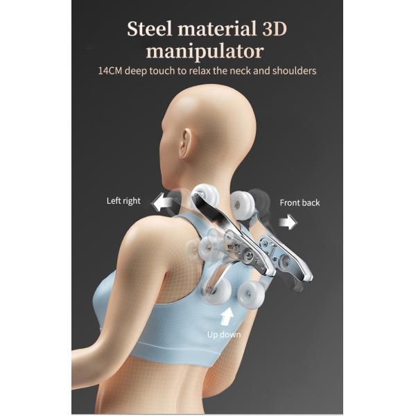 3d Zero G Leather Recliner Massage Chairs FCC ROHS Airbags