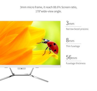 RAM 16GB i3 21.5 Inch All In One PC With Camera Touch Screen
