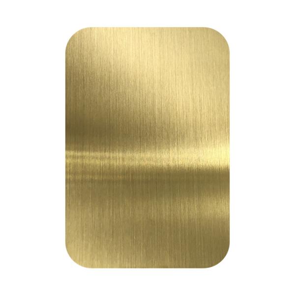 Champagne or coiffure en acier inoxydable feuille de quatre pieds