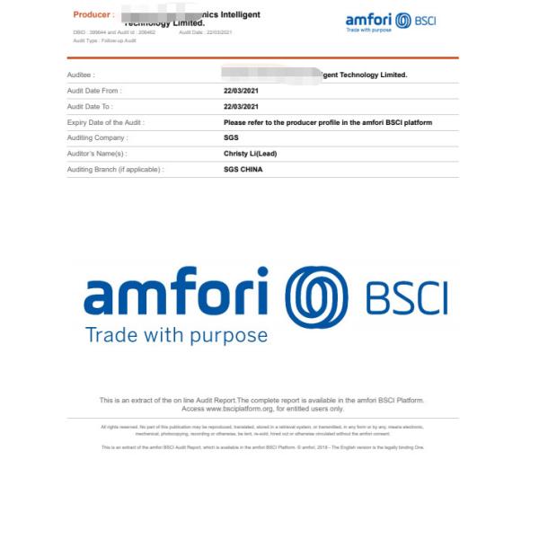 Shenzhen Globabot Facotry Certifications