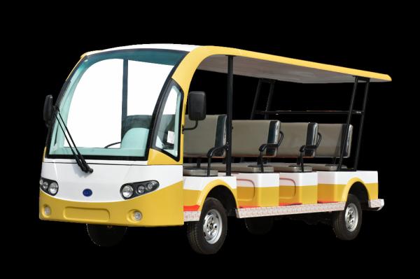Ônibus de turista Sightseeing elétrico do veículo de 11 passageiros com as rodas do motor 4 da C.C. 5kW