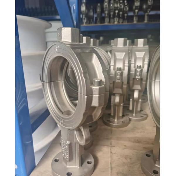 ductile iron stainless steel wcb pn10 16 chinese anti-corrosion Split body butterfly valve