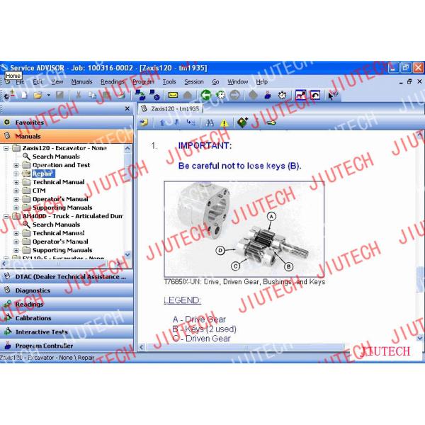 Обслуживайте блок развертки John Deere советника 2,8, руководства ремонта CF