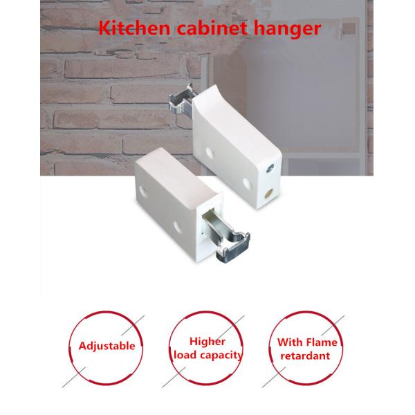 Adjustable Cabinet Hanger Wall Mount Hook for Kitchen Cupboards Steel PS Material