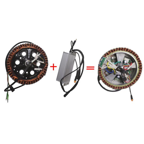 Weight 6kg Electric Bike Motor 1000w , E Bike Motor Kit With Hidden Controller