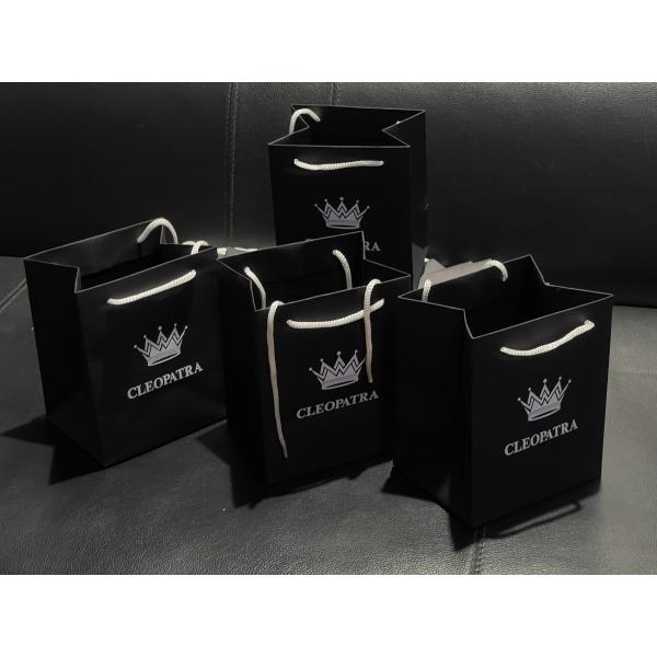 Customized Black Jewelry Paper bags