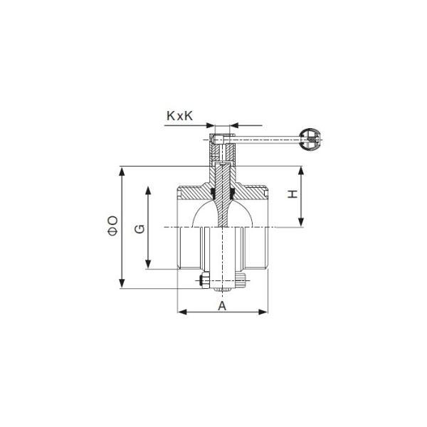 DN15 To DN100 Stainless Steel Sanitary Valves - SMS Butterfly Valve For Food Brewery