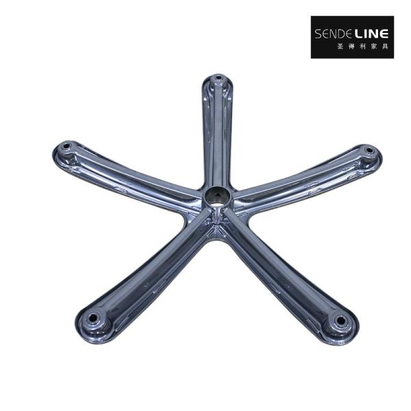 Metal Cold Plate Molding Home Silver Office Chair Base Diameter 700mm Weight 3.75kg