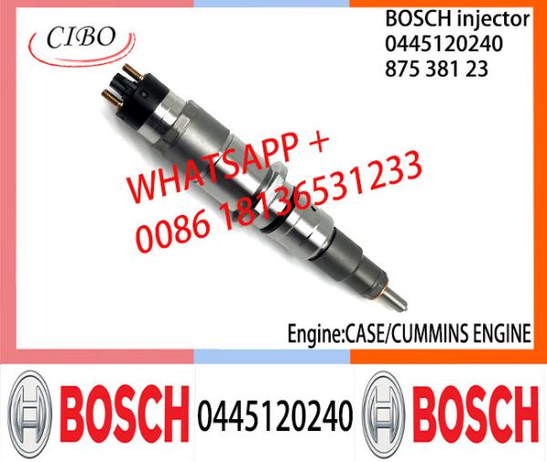 Conjunto original 0445120240 do injetor de combustível 87538123 de BOSCH 0445120240 87538123 para CA-SE/CUMMINS