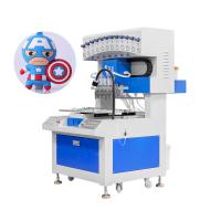 12 Máquina de gotejamento automático de cores para a fabricação de rótulos de PVC macio na fabricação de calçados