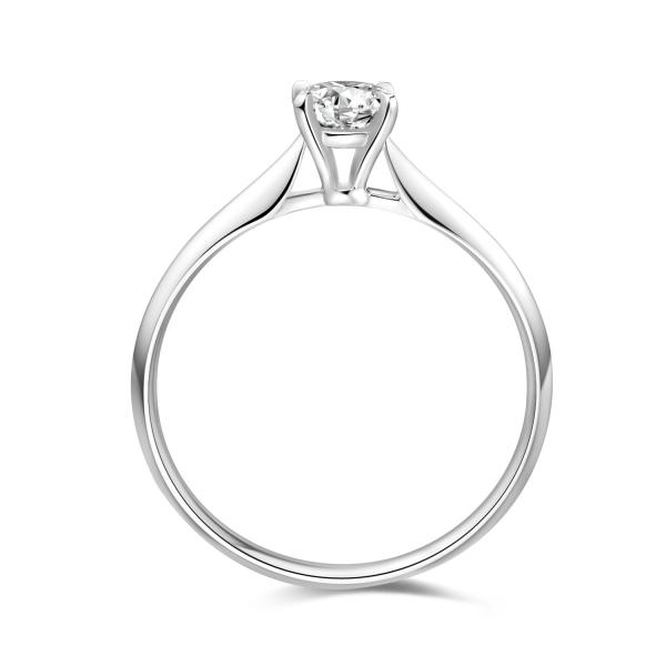 18k Gold Lab Grown Diamond Ring 0.3ct+D VS1  White Lab-Grown Diamond Ring NGTC Certified Round Synthetic Diamond ring