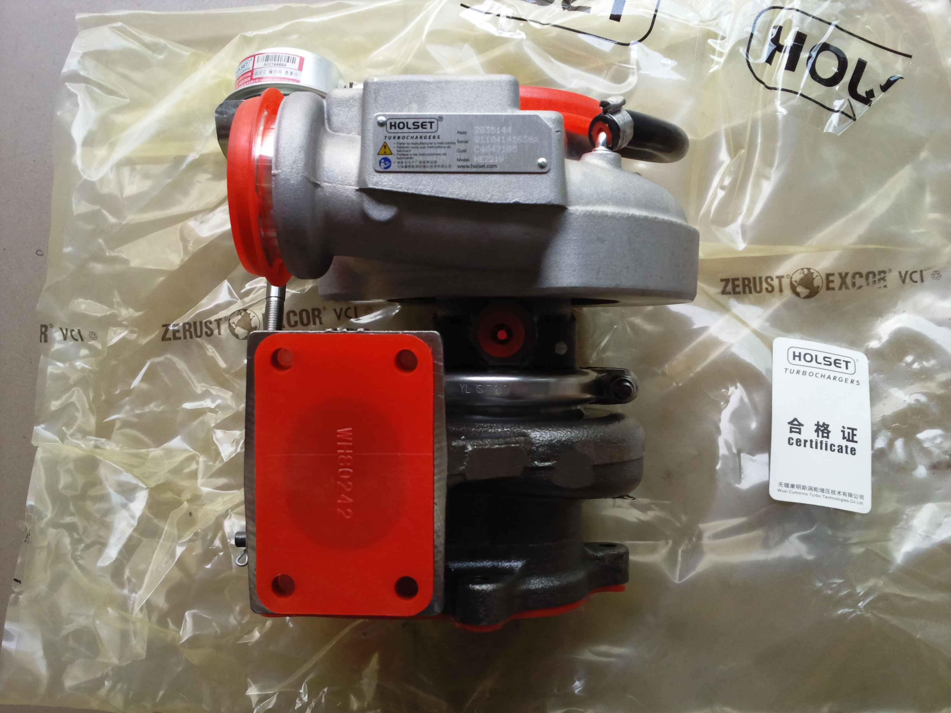 4B Cummins Holset Turbocharger 3592318 , Cummins Spare Parts