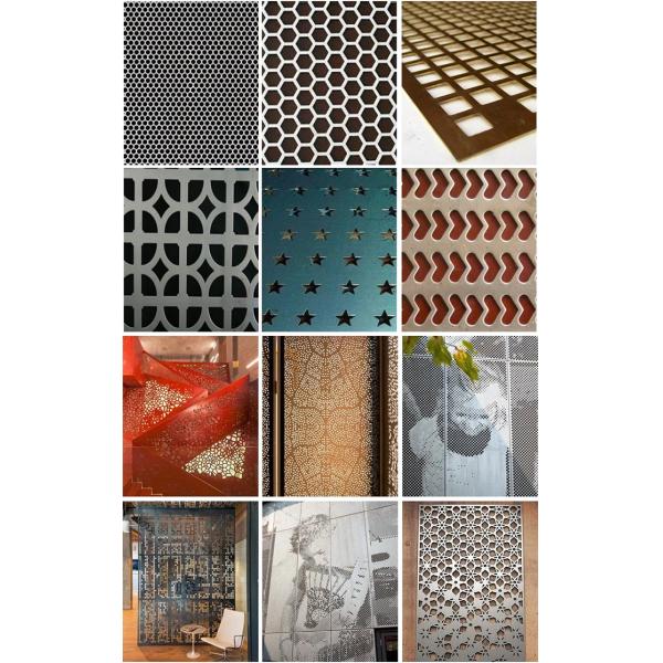 10mm Hexagonal Perforated Aluminum Sheet / Round Perforated Metal Polished