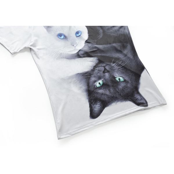 Casual 3d Animal Print T Shirts / Dye Sublimation T Shirts Round Neck