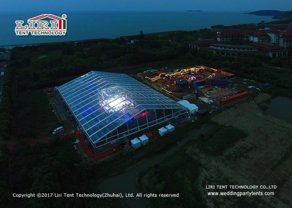 50x100m Big Clear Outdoor Event Tents with Clear Roof Cover , Large Event Tents