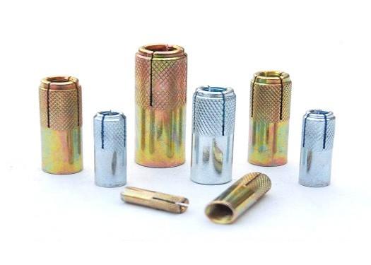 Yellow Zinc Plated Drop In Anchor Of 4.8 Grade Used Fasteners Q195 Steel