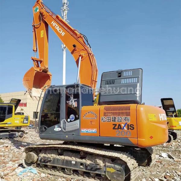 98% nouvelle excavatrice d'occasion de haute qualité Hitachi ZX200 bonne performance 20 tonnes Construction machine de creusement