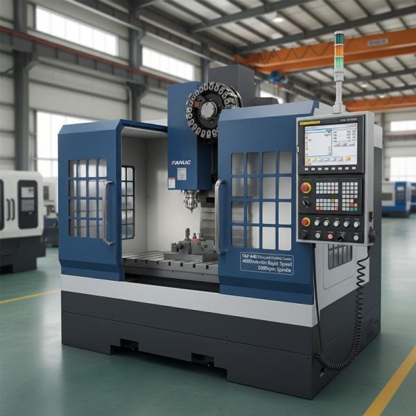 TAP-640 Drilling and Tapping Machining Center with 48000mm/min Rapid Speed, 20000rpm Spindle, and FANUC CNC System