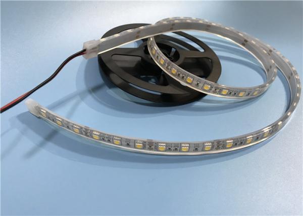 SMD 5050 60leds 14.4W Warm White LED Strip , LED Wall Strip Lights For Aquarium