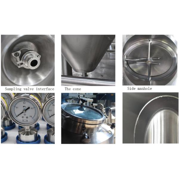 Stainless Steel  2.6m Beer fermentation Tank 1000L beer Conical Fermenter