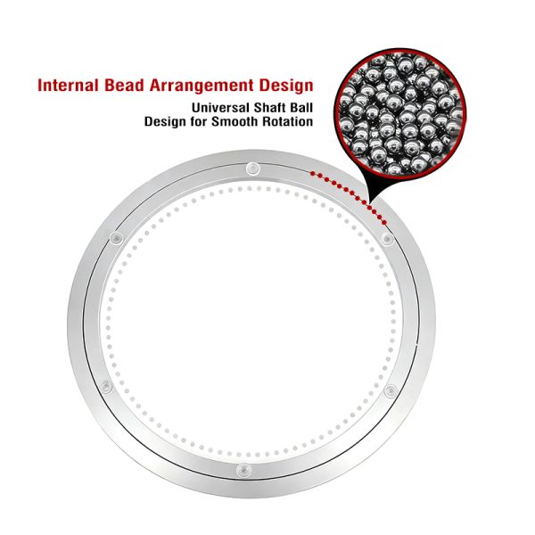 Aluminum Alloy Table Turntable Base Round Table Turntable Base Table Bearing Furniture Tabletop Round Table Turntable
