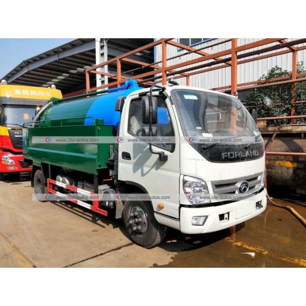 Forland 5,000Liters Sewage Tank 2,000Liters Water Tank High Pressure Cleaning Sewage Suction Truck