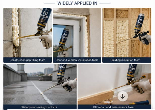 PU Foam Spray Valve Construction Foam Valve Aerosol Dispensing Valve For Insulation And Sealing Applications