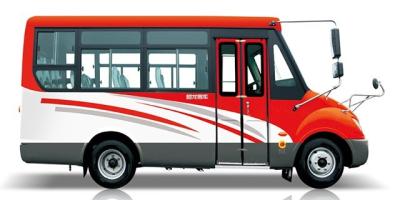 10-14 Seats Luxury Mini Bus With Automatic Transmission And Euro 4 Emission Standard