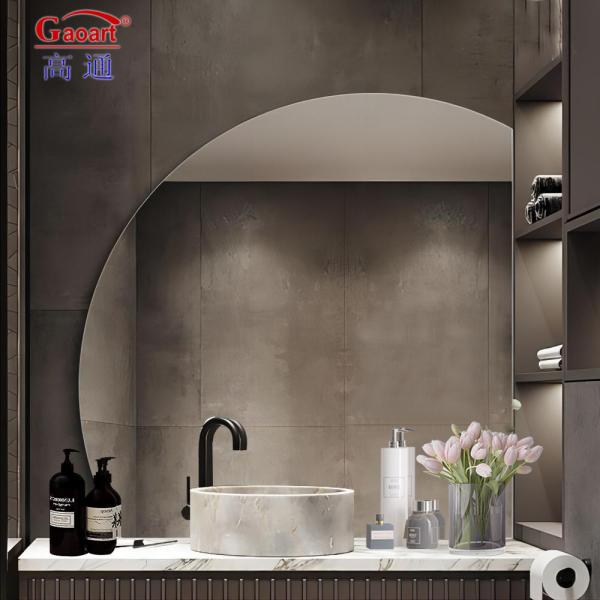 Гостиничная ванная комната Домашнее убранство Бивел Бивел стеклянный наклейка зеркало с серебряным металлическим бритвой